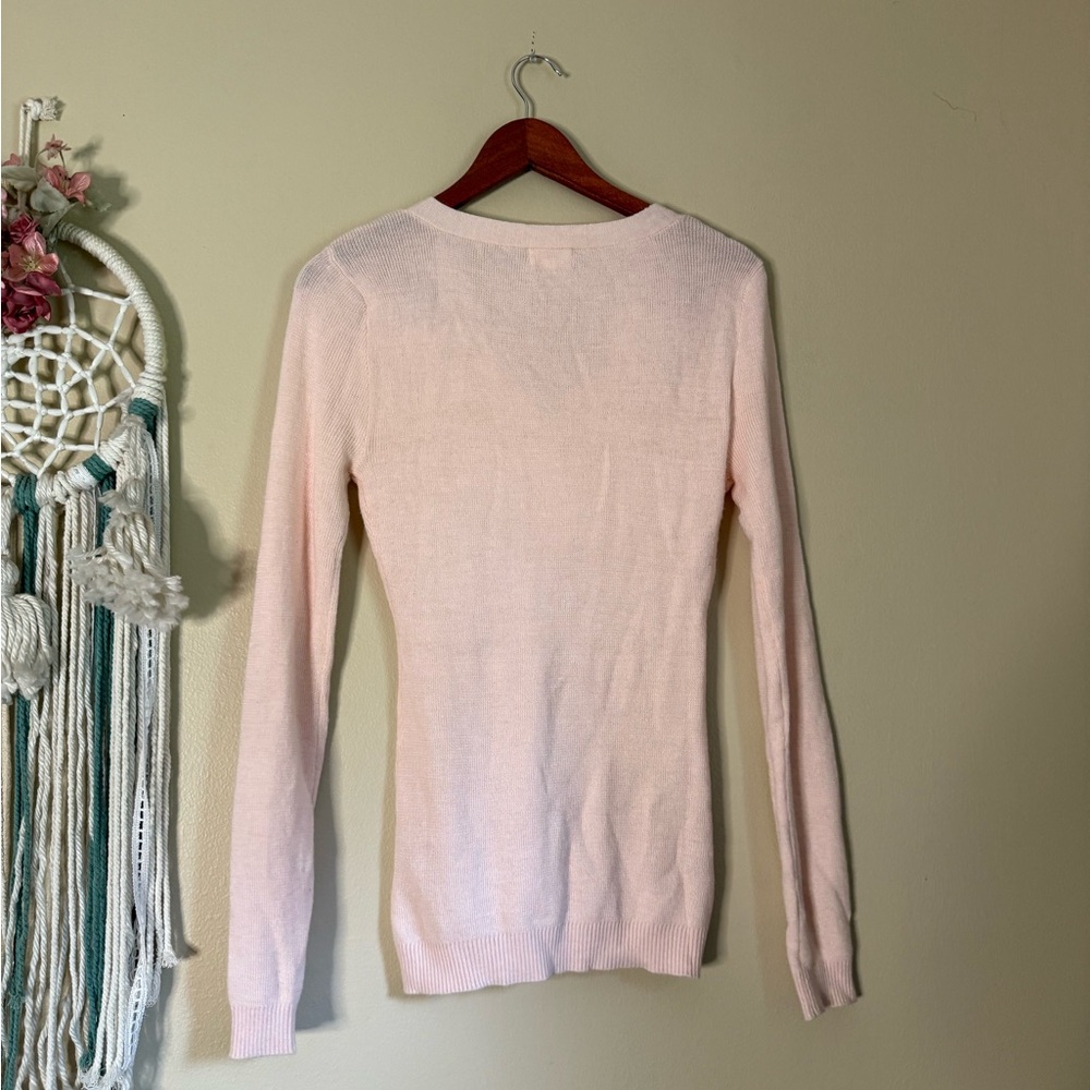 Revolve LPA Rhodes Sweater Top Pink Size Large - Picture 4 of 7